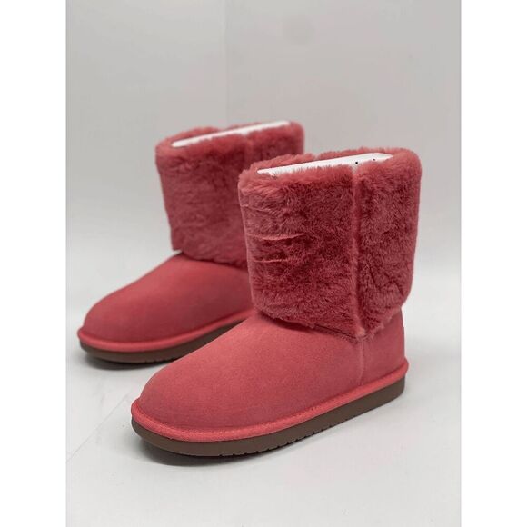 Koolaburra by UGG Kids' Aubrei Short Boots - Tea Rose 4 Big Kid - Picture 2 of 9